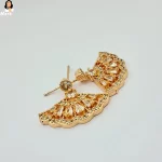 Mark Jewel - Feather White Crystal Earrings 2