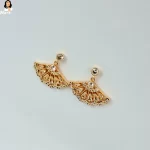 Mark Jewel - Feather White Crystal Earrings 3