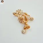 Mark Jewel - Golden Flower White Nug Earrings 2