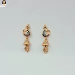 Mark Jewel - Mini Multicolor Mor White Stone Earrings