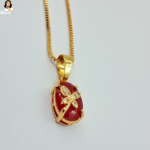 Mark Jewel - Red Stone with Butterfly Necklace 2