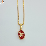 Mark Jewel - Red Stone with Butterfly Necklace 4