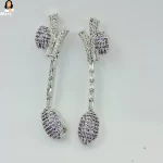 Mark Jewel - Silver Necklace with Purple Stone 5