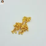 Mark Jewel - Small Golden Floral Earrings 3