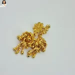 Mark Jewel - Small Golden Floral Earrings 4