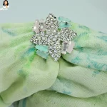 Mark Jewel - Dazzling Pink & Green Crystal White Stone Ring 3