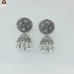 Mark Jewel - Silver Plated Black Earrings